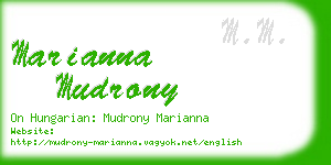 marianna mudrony business card